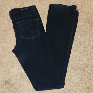 Rock and Republic Navy velvet texture/courdoroy Pants Size 27